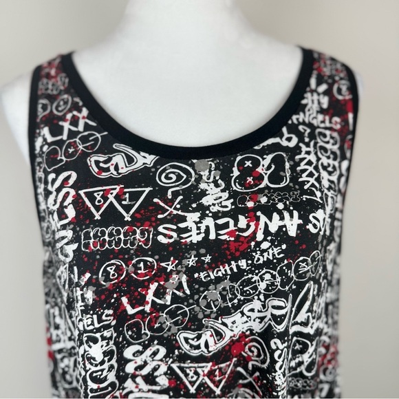 GUESS Los Angeles Tank Top XL City of Angels Graphic Print 100% Cotton - Picture 4 of 9